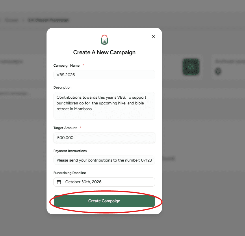 Guided steps for creating a group - Step 4