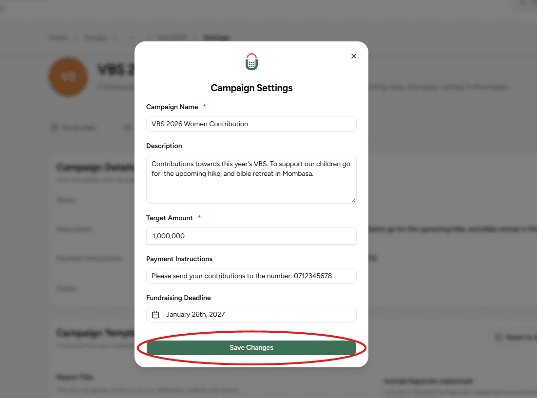 Guided steps for editing a group - Step 4